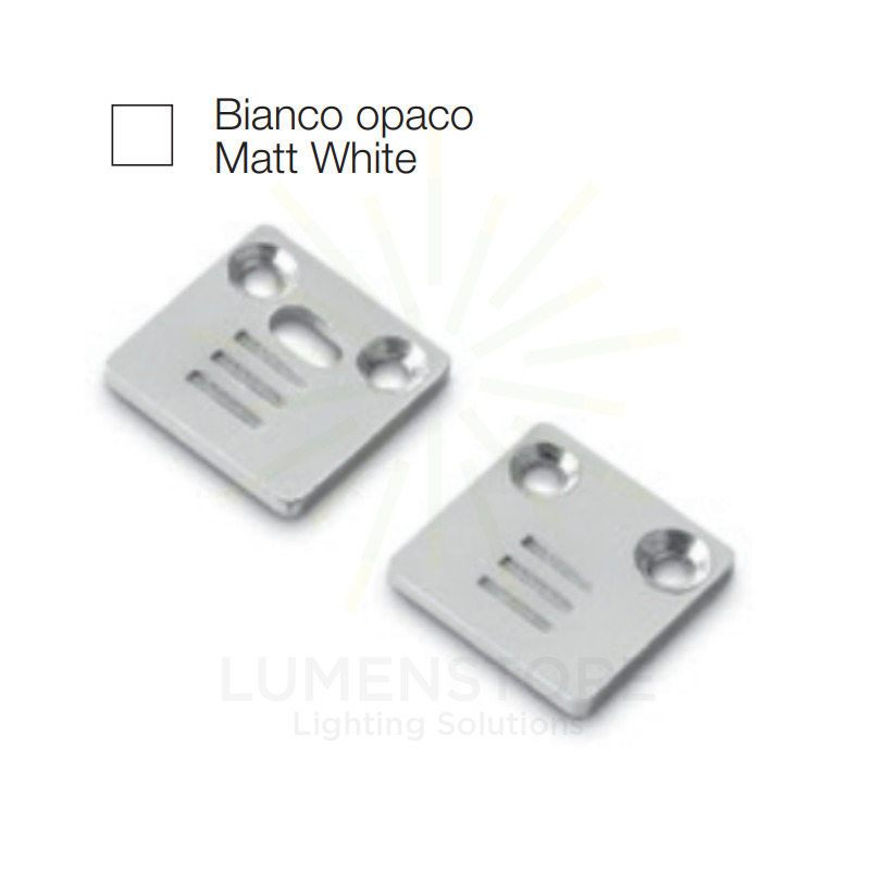 accessorio tappo riga piccolo per profilo led gealed bianco 2pz