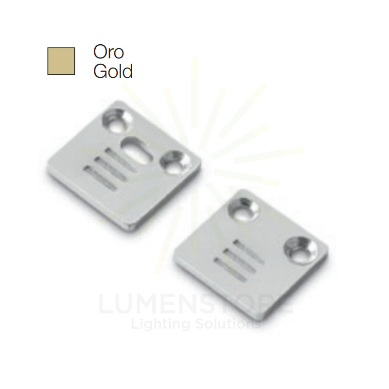 accessorio tappo riga piccolo per profilo led gealed oro 2pz