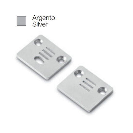 accessorio tappo riga grande per profilo led gealed argento 2pz