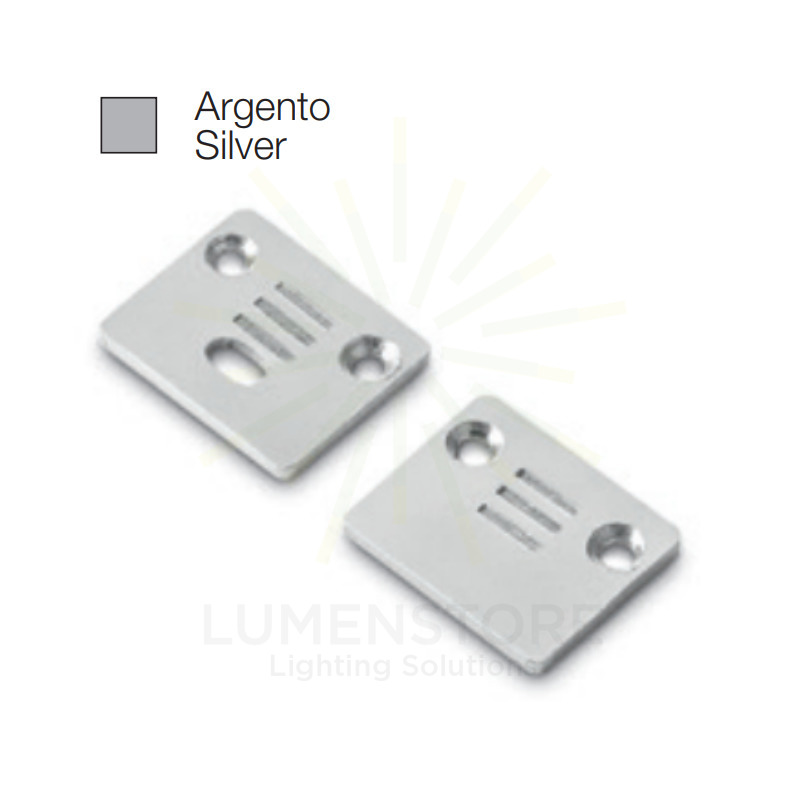 accessorio tappo riga grande per profilo led gealed argento 2pz