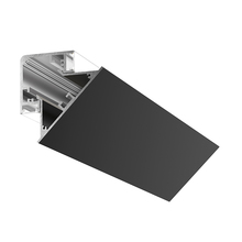profilo in alluminio lubiana per strisce led 2mt gealed  nero