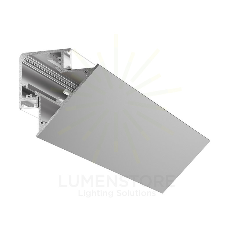 profilo in alluminio lubiana per strisce led 2mt gealed  argento