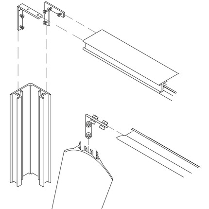 kit giunzione angolo per profilo led lubiana gealed