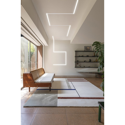 profilo in alluminio da incasso liverpool r per strisce led 2mt gealed piccolo bianco