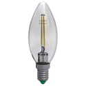 lampadina led candela e14 4w luce naturale 4000k ecoman vetro trasparente