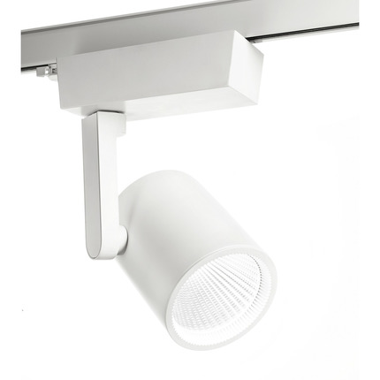 faretto da binario akina 20w luce calda 3000k gealed bianco