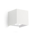 applique zora 2x5w luce calda 3000k/4000k/5500k gealed piccolo bianco ip65