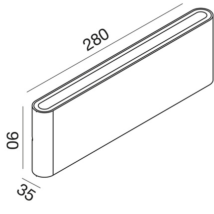 applique taarhi 2x12w luce calda 3000k gealed ruggine ip54 grande