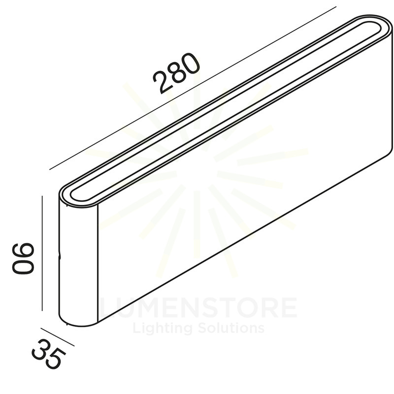 applique taarhi 2x12w luce calda 3000k gealed antracite ip54 grande