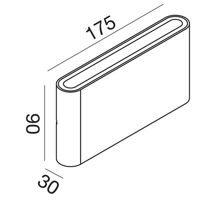 applique taarhi 2x6w luce calda 3000k gealed antracite ip54 piccolo