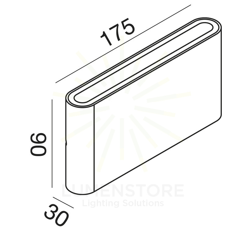 applique taarhi 2x6w luce calda 3000k gealed ruggine ip54 piccolo