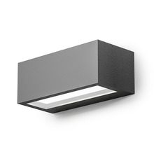 applique ruhm 15w luce naturale 4000k gealed antracite ip65