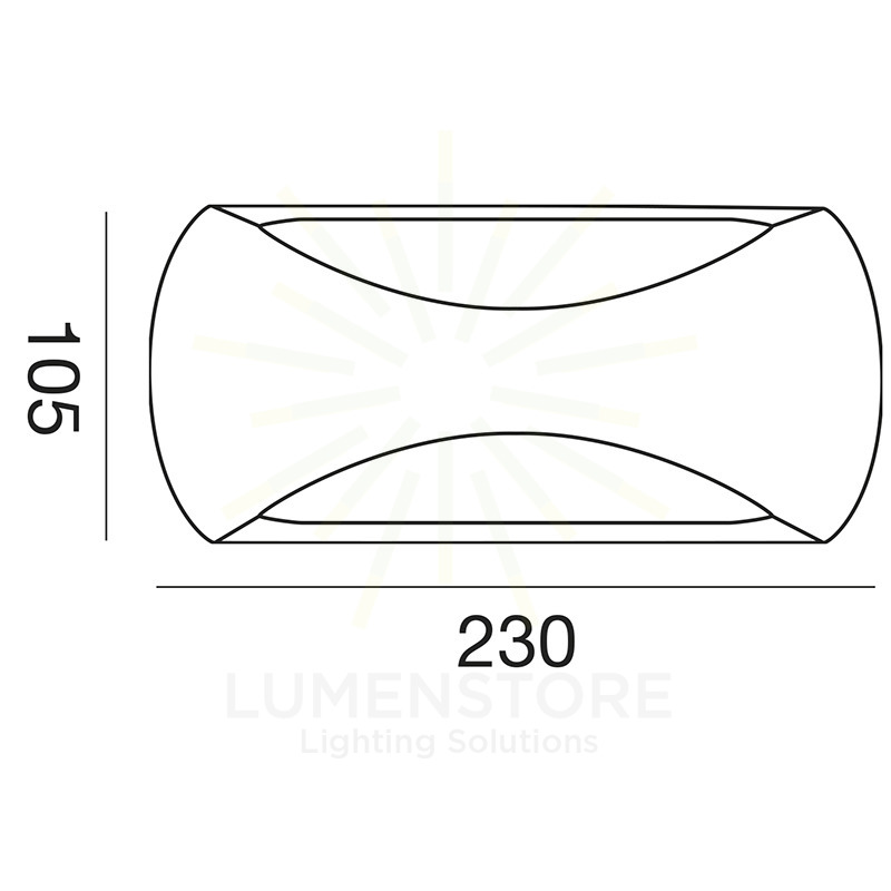 plafoniera surya 12w luce naturale 4000k gealed bianco ip65