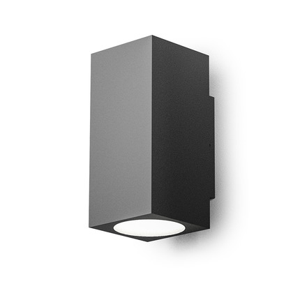 applique kari-q 2x10w luce naturale 4000k gealed antracite ip65