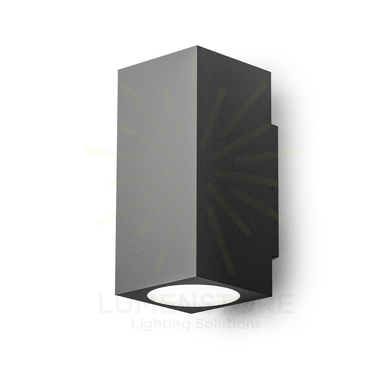 applique kari-q 2x10w luce naturale 4000k gealed antracite ip65
