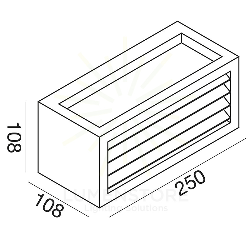 applique garo e27 gealed bianco ip54