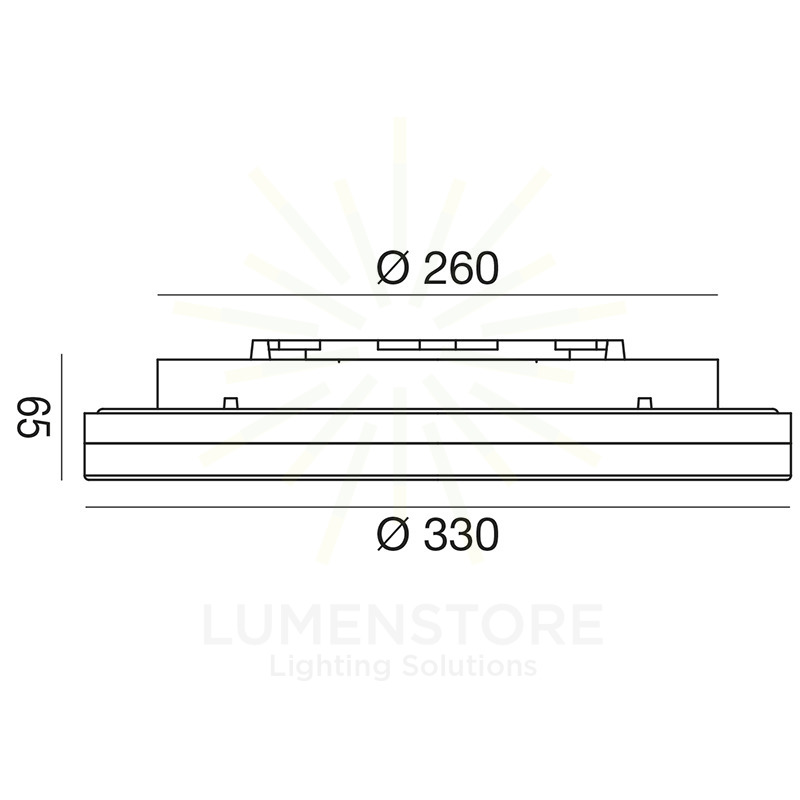 plafoniera alba-r 30w luce naturale 4000k gealed grande ip66