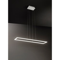 lampadario quattro 80w luce calda 3000k affralux rettangolare grande