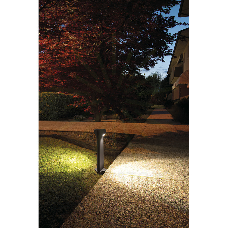 paletto varp 11w luce naturale 4000k gealed grande antracite ip65