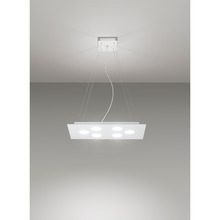 lampadario flet 7 x gx53 affralux bianco rettangolare medio