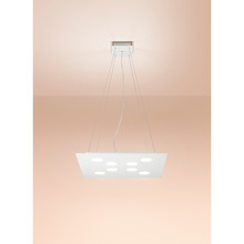 lampadario flet 10 x gx53 affralux bianco quadrato grande