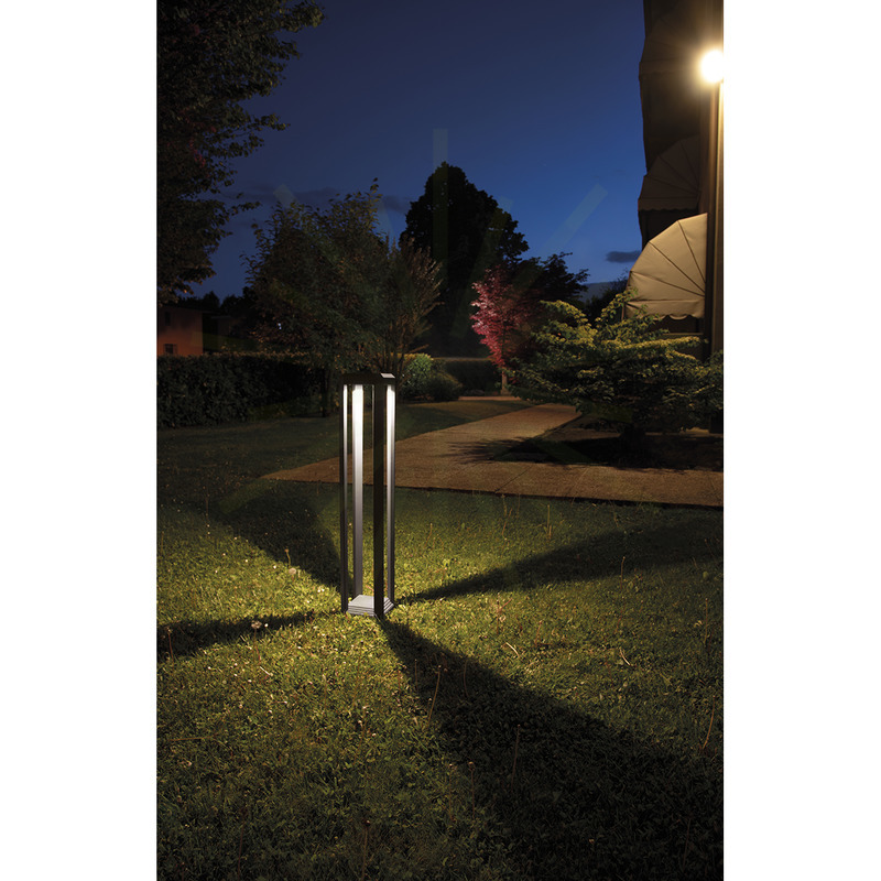 paletto paka 13w luce naturale 4000k gealed piccolo antracite ip65