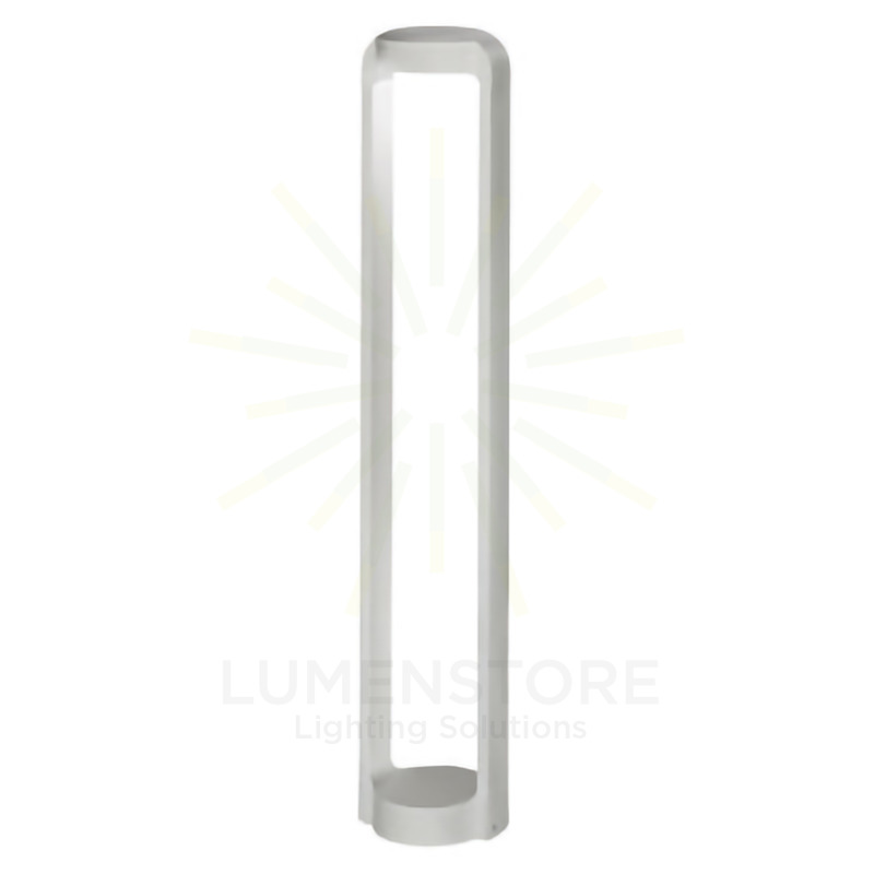 paletto eurus 13w luce naturale 4000k gealed grande grigio ip65