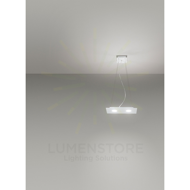 lampadario flet 3 x gx53 affralux bianco rettangolare piccolo