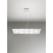 lampadario flet 10 x gx53 affralux bianco rettangolare grande