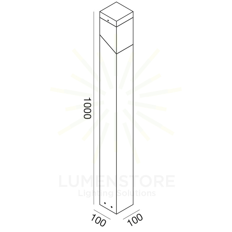 paletto sury e27 gealed grande bianco ip44