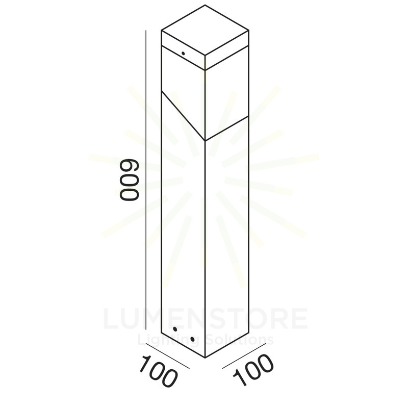 paletto sury e27 gealed piccolo ruggine ip44