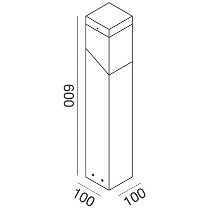 paletto sury e27 gealed piccolo antracite ip44