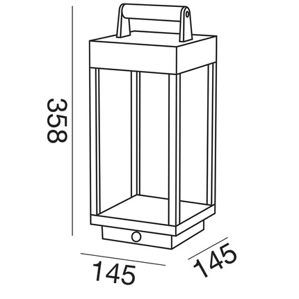 lampada da tavolo queen 5w luce naturale 4000k gealed bianco ip54 batteria