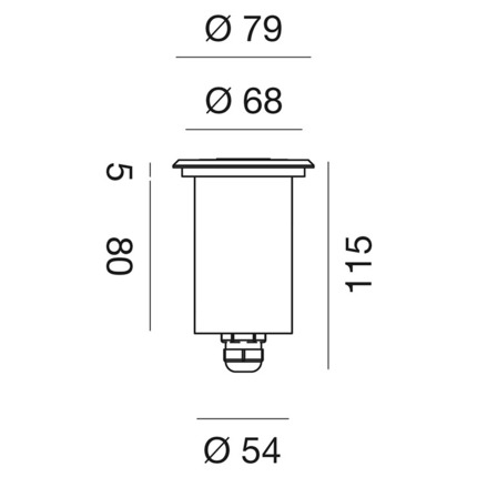 faretto eostre-r 9w luce naturale 4000k gealed ip65 24vdc