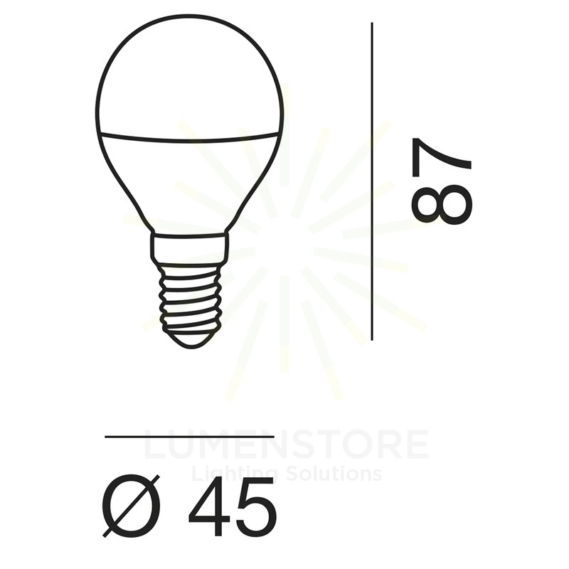 lampadina led gla321c e14 9w luce calda 3000k gealed box 10 pezzi