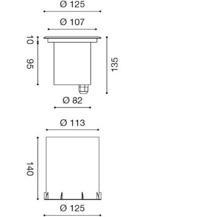 faretto calpestabile borea gu10 gealed tondo ip67 orientabile