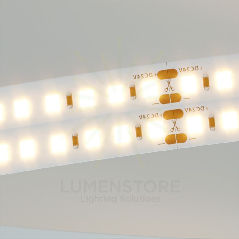 striscia led fine-55 24w/m 4000k 24v 5mt beneito faure smd5050