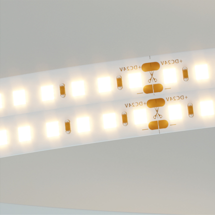 striscia led fine-55 24w/m 2700k 24v 5mt beneito faure smd5050