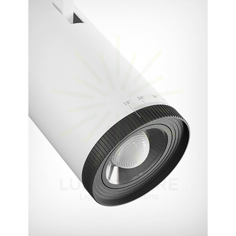 faretto led da binario 15/20/25w 220/240v cct beneito faure bianco ip20 4900