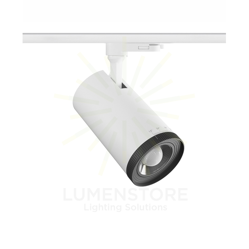 faretto led da binario 15/20/25w 220/240v cct beneito faure bianco ip20 4900