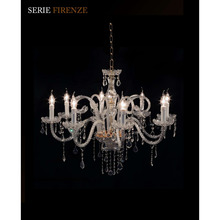 lampadario firenze 8 x e14 cristal luce 8 pastorali