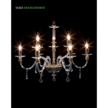 lampadario francoforte 6+3 x e14 cristal luce