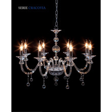 lampadario cracovia 6 x e14 cristal luce