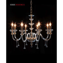 lampadario maiorca 8 x e14 cristal luce