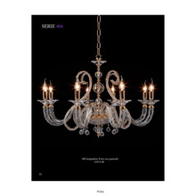 lampadario serie404 8 x e14 cristal luce pastorali