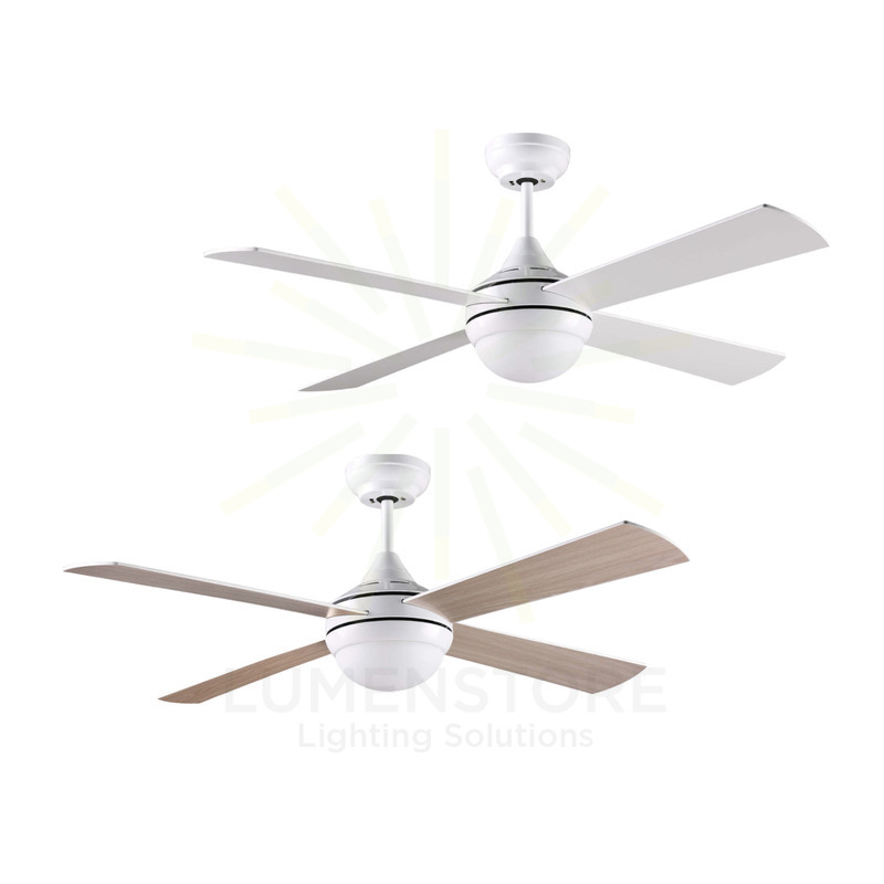 ventilatore led raki 132cm motore 30w acb da soffitto bianco