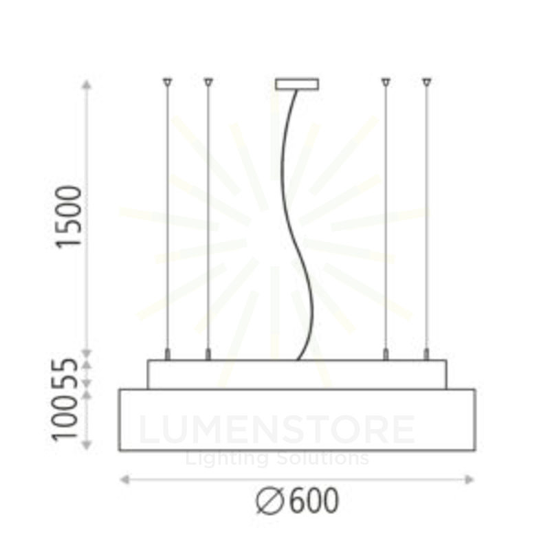 purificatore d'aria led isia uv-c 32w acb 4000k nero