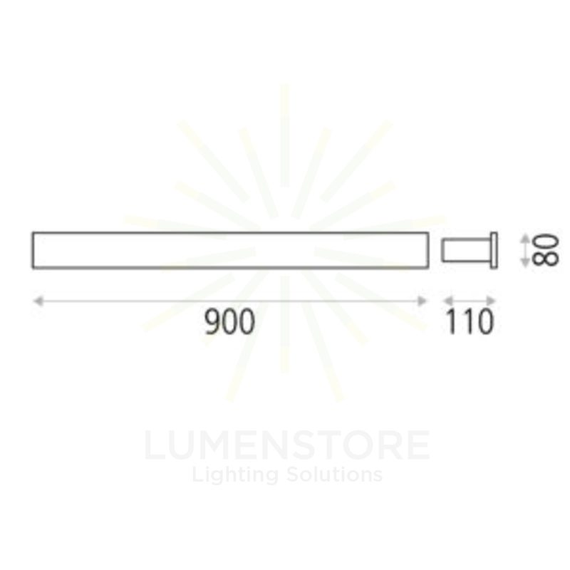 purificatore d'aria led fosca uv-c 32w acb 3000k bianco