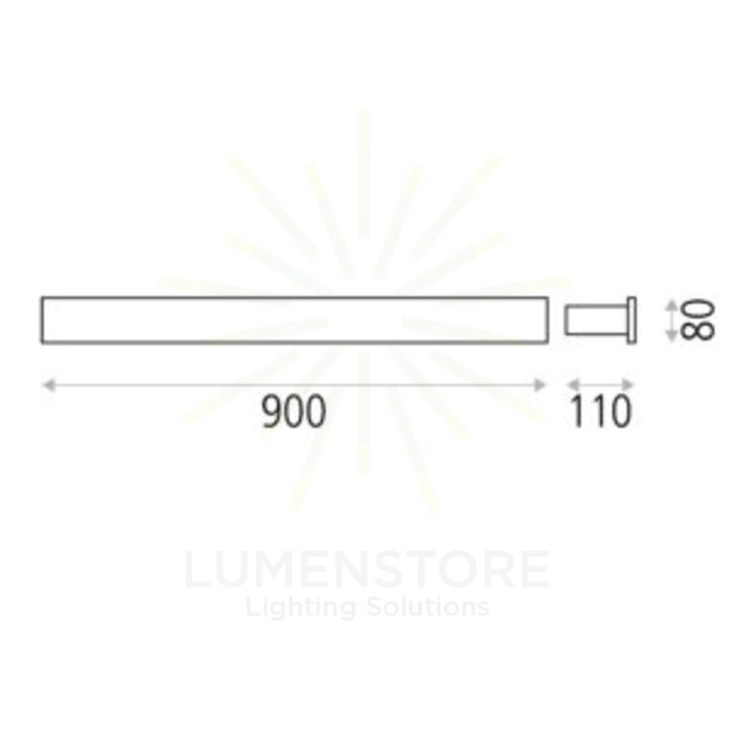 purificatore d'aria led fosca uv-c 32w acb 3000k bianco