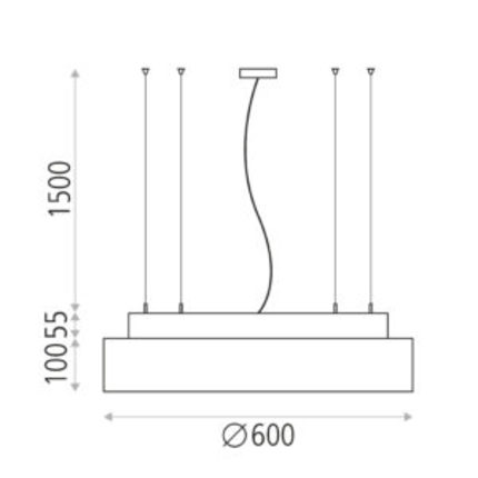 purificatore d'aria led isia uv-c 32w acb 4000k bianco